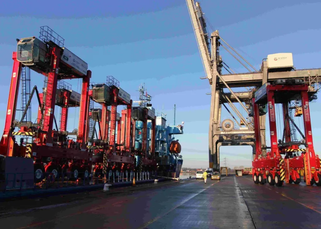 New kids: DP World upgraded its straddle carrier systems to improve operations