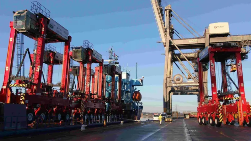 New kids: DP World upgraded its straddle carrier systems to improve operations