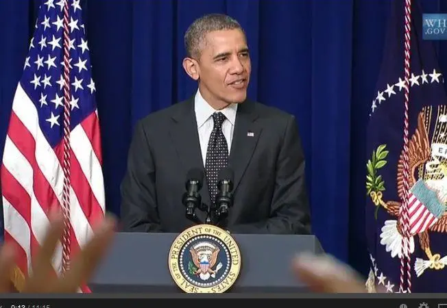 President Obama has cleared the US water act. Credit: Youtube