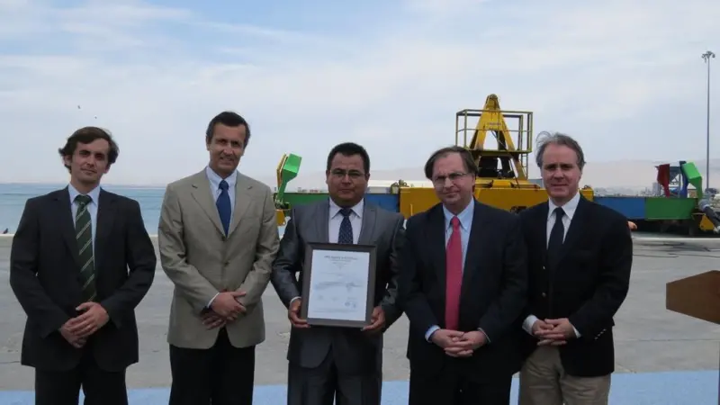 The port of Arica reduced carbon emissions with 5,2% within the first year.