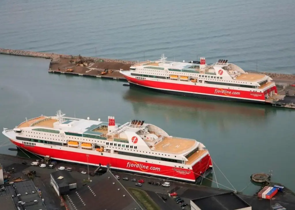 The new LNG terminal will enable Fjord Line to bunker its LNG ferries within two hours. Photo: Fjord Line AS