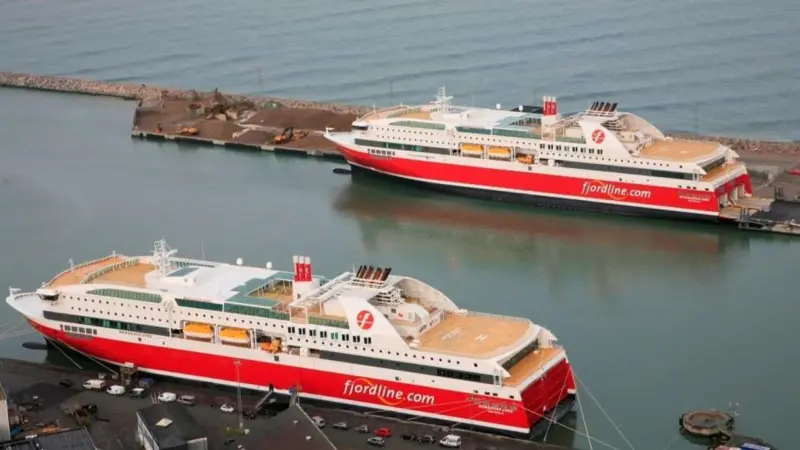 The new LNG terminal will enable Fjord Line to bunker its LNG ferries within two hours. Photo: Fjord Line AS