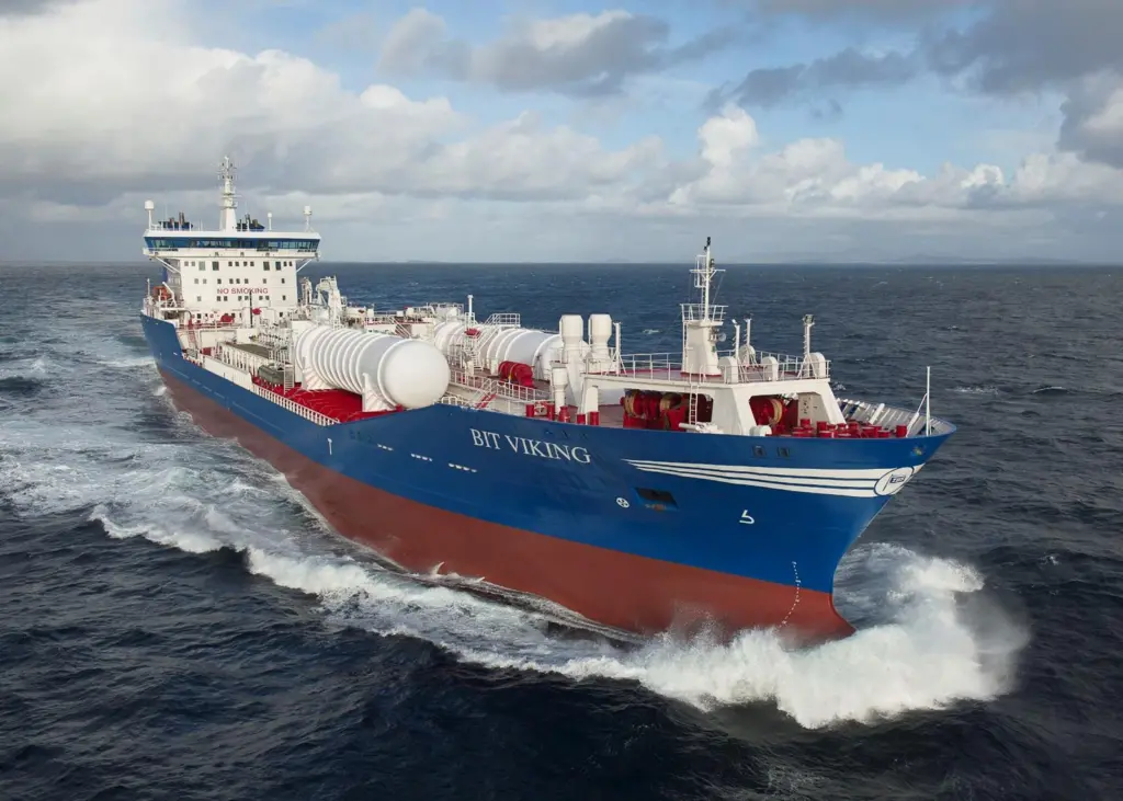 ‘Bit Viking’ was the first ship to be converted to use LNG as fuel Photo: DNV GL