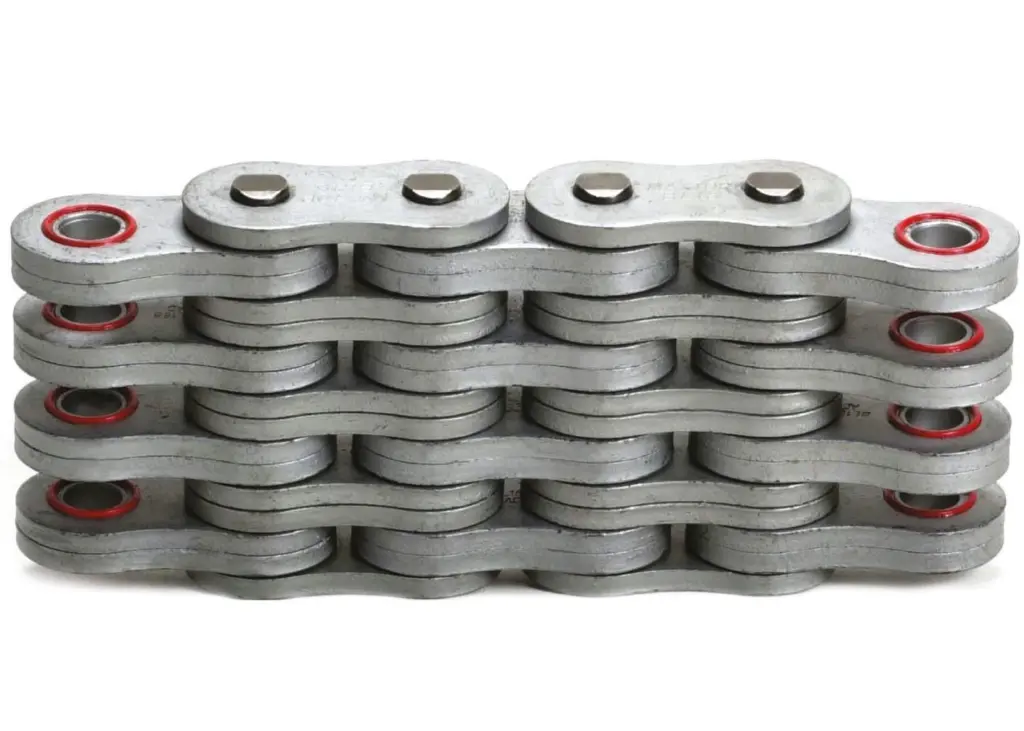 The new SuperEndurance chain is said to offer a fatigue and wear-resistant alternative to all equivalent ISO4347 BL (LH) series leaf chains
