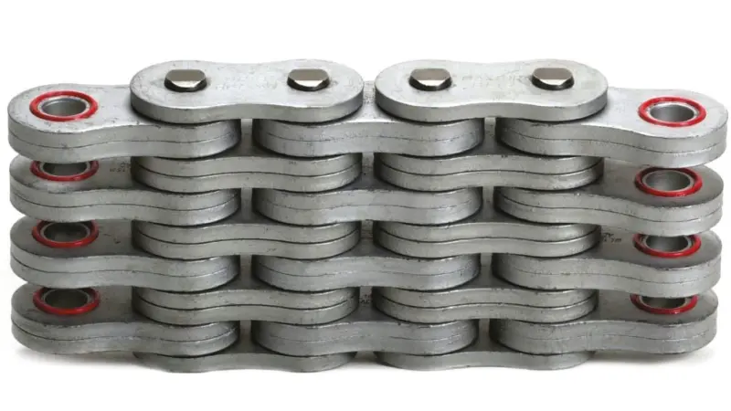 The new SuperEndurance chain is said to offer a fatigue and wear-resistant alternative to all equivalent ISO4347 BL (LH) series leaf chains