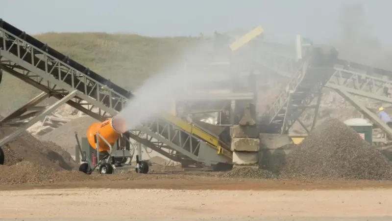 DCT says the equipment can help ports and terminals protect workers and nearby areas from the effects of fugitive dust