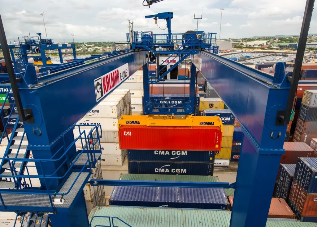 Kalmar's RTGs produce lower emissions and requires less maintenance