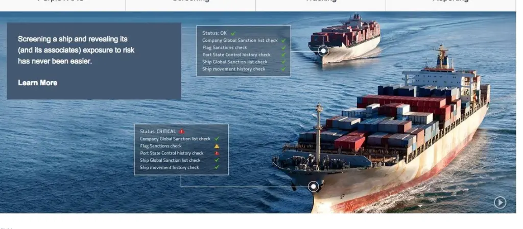 PurpleTRAC will be used to screen port arrivals and Panama Canal transits