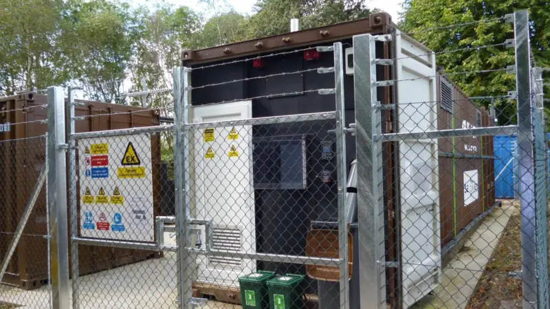 The Flexibuster converts what used to be waste into biogas, which is then used to generate electricity and heat. Photo: SEaB Energy