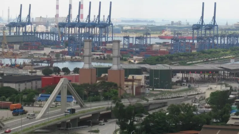 Concrete from the existing berths and yards will be cut up, crushed and recycled for use in the upgrading at Jurong Port