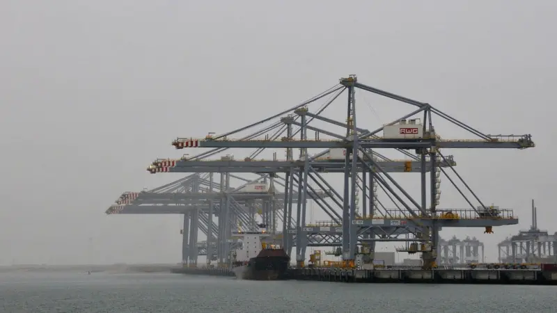 Quiet spell: striking dockers have already disrupted Rotterdam World Gateway operations. Credit - FaceMePls