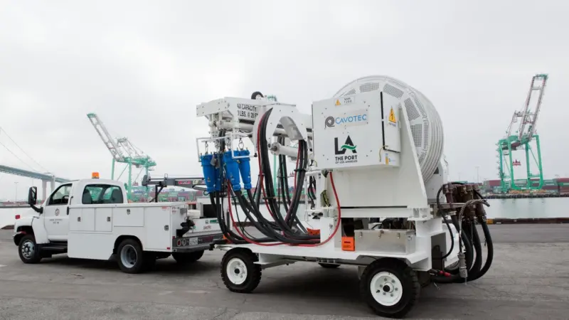 Cavotec's AMP reels for fixed installations have a global reach Photo: Cavotec