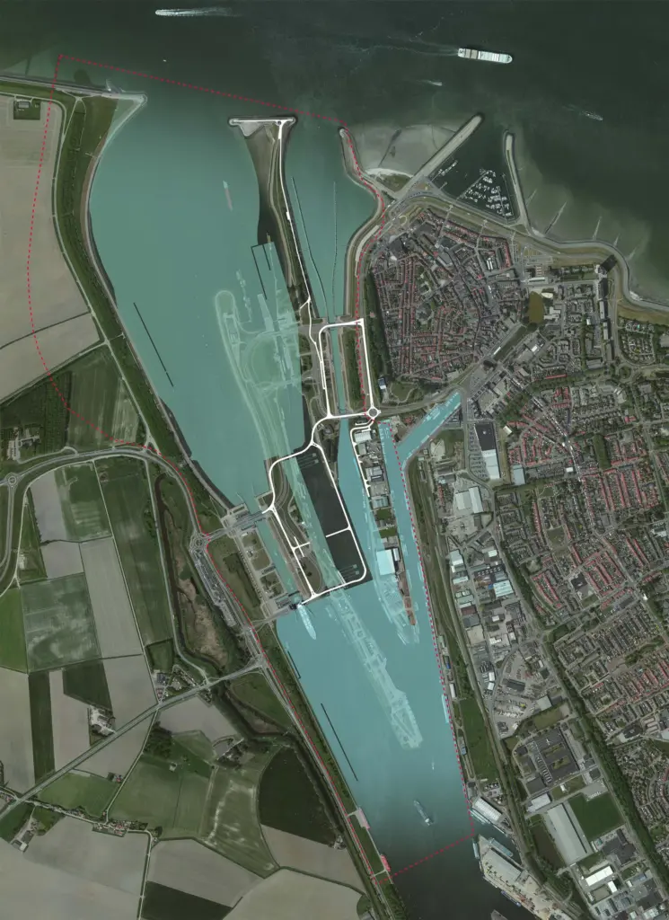 An artist's impression of the New Lock Terneuzen