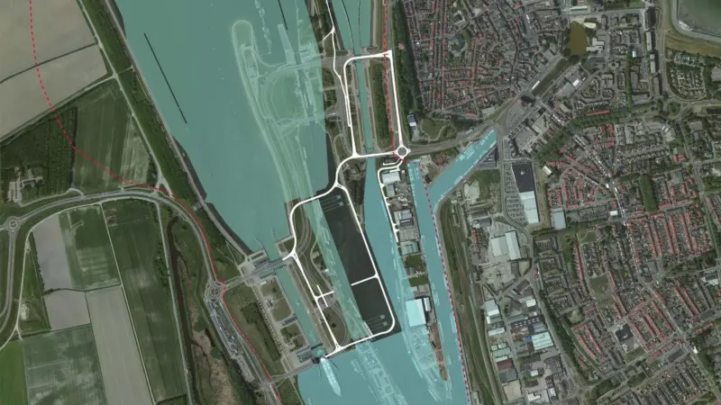 An artist's impression of the New Lock Terneuzen