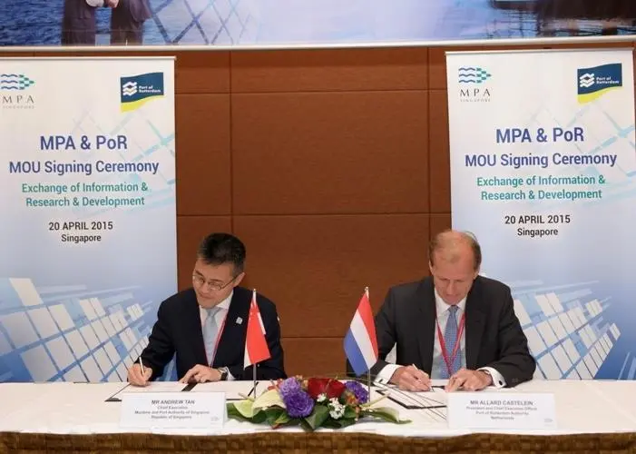 Under the MOU, the two authorities will exchange information on standards, procedures and regulatory frameworks of bunkering and other marine