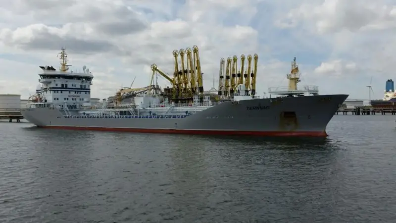 'Ternvag' was the most sustainable vessel to dock at Rotterdam in 2014