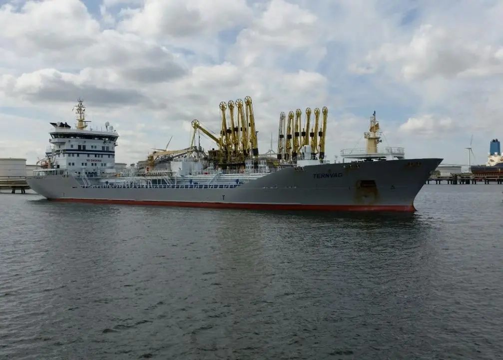 'Ternvag' was the most sustainable vessel to dock at Rotterdam in 2014