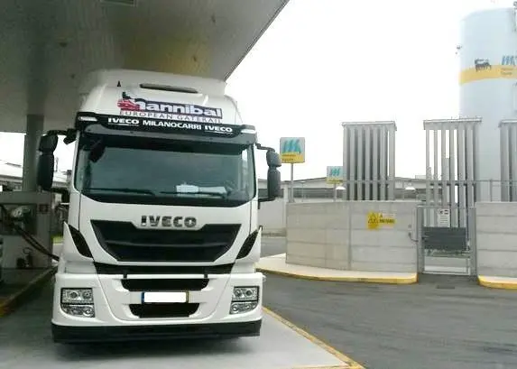 Using LNG engines in the trucks will significantly reduce NOx, CO2 and particulate emissions