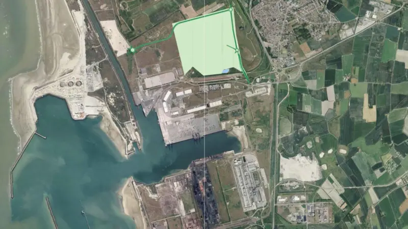The Dunkerque Logistique International Sud (DLI-Sud) logistics platform will be located in the Loon-Plage district of the western port
