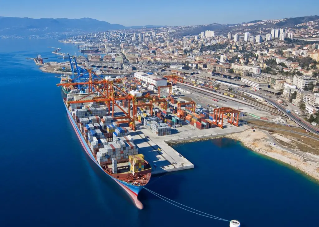Record setting: a call by 2M's Gerda Maersk marked the largest ship handled in Croatia