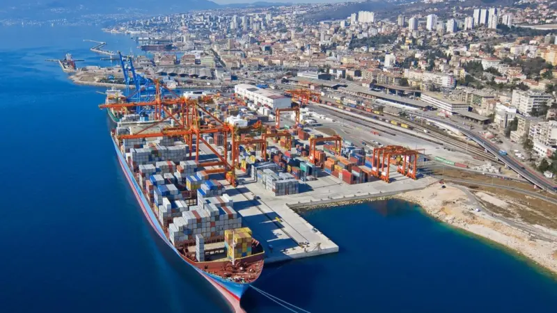 Record setting: a call by 2M's Gerda Maersk marked the largest ship handled in Croatia