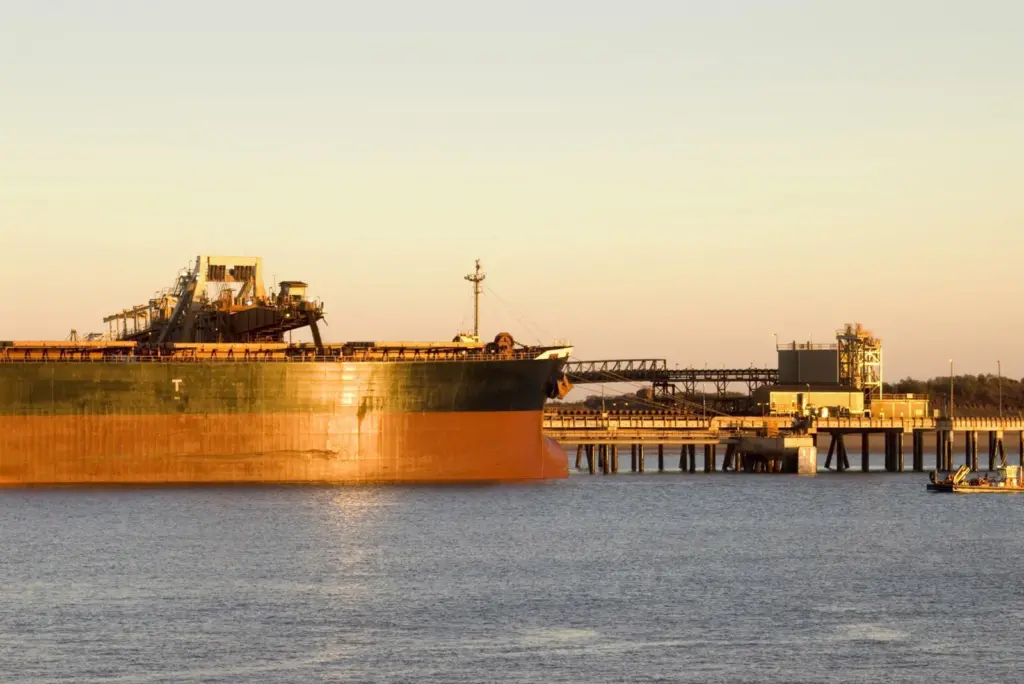 Not all bad: A price drop in bulk cargo has seen iron ore deliveries surge at Hedland
