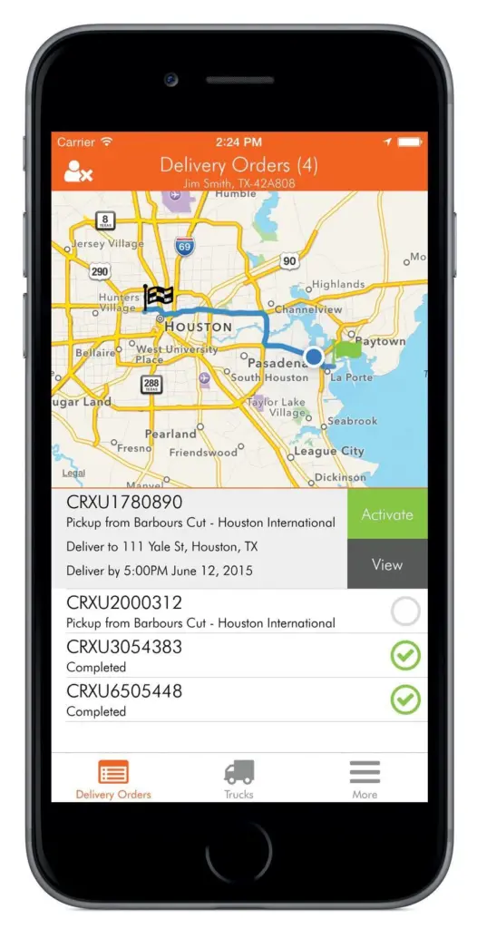 Crux Systems’ app is already being used by trucks at the US ports of Houston and New York/New Jersey
