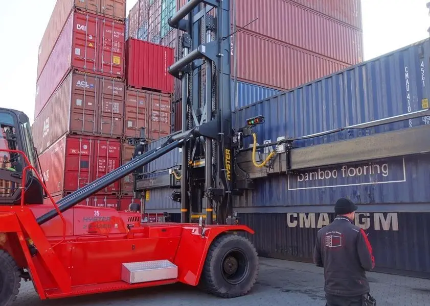 Container checking: Hyster’s new container checking device enables fuel savings and optimised productivity