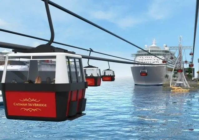 GreenTech Group says the Cayman SkyBridge will not “destroy the reefs through massive dredging". Photo: GreenTech Group