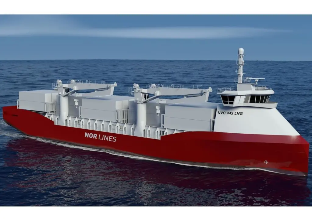 One project will be carried by Nor Lines, which aims to develop a short-sea container ship that is powered by a plug-in hybrid LNG/battery propulsion system