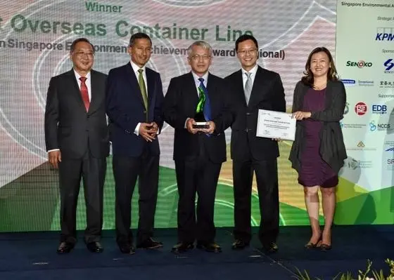 OOCL was awarded for its green’ operations and initiatives
