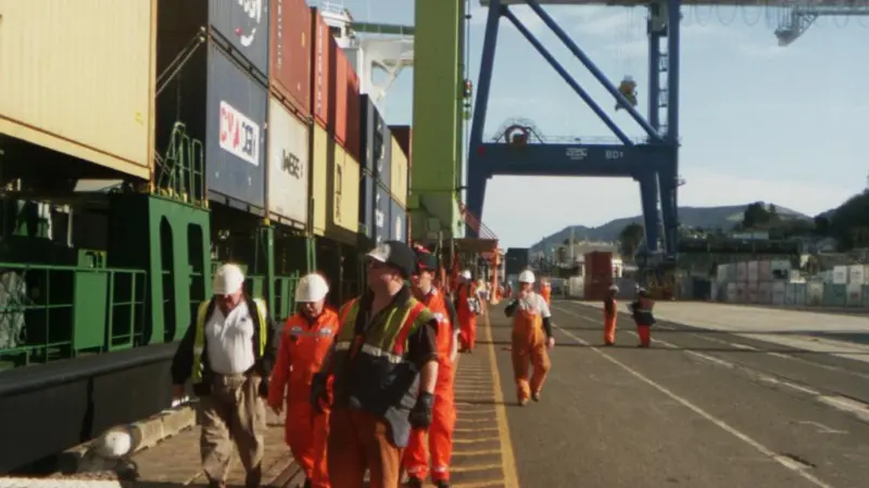 Together: unions want a real commitment to port health and safety. Credit: Maritime Union of New Zealand