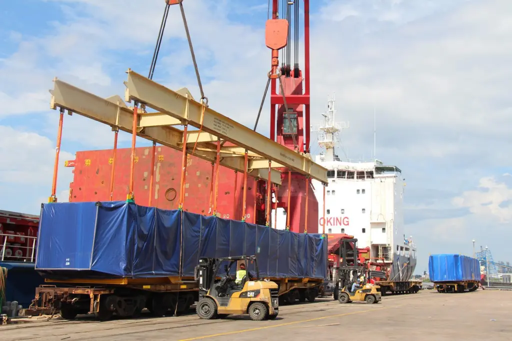 Blade runner: Beaumont is a major hub for the import and export of wind energy equipment