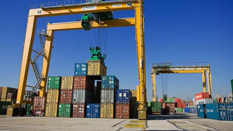 Repeat order: Thirteen Rubber Tyred Gantry (RTG) cranes are en route to the Bolloré Group