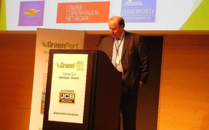 Patrick Hicks opened this year's GreenPort Cruise conference