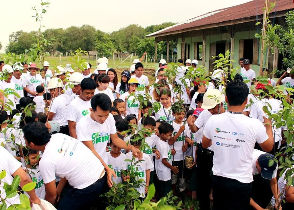 Greening the environment through tree planting was the initiative’s most popular activity