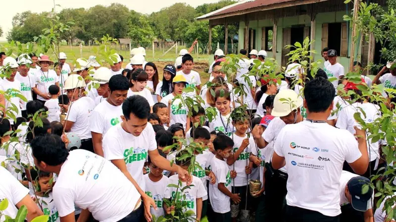Greening the environment through tree planting was the initiative’s most popular activity