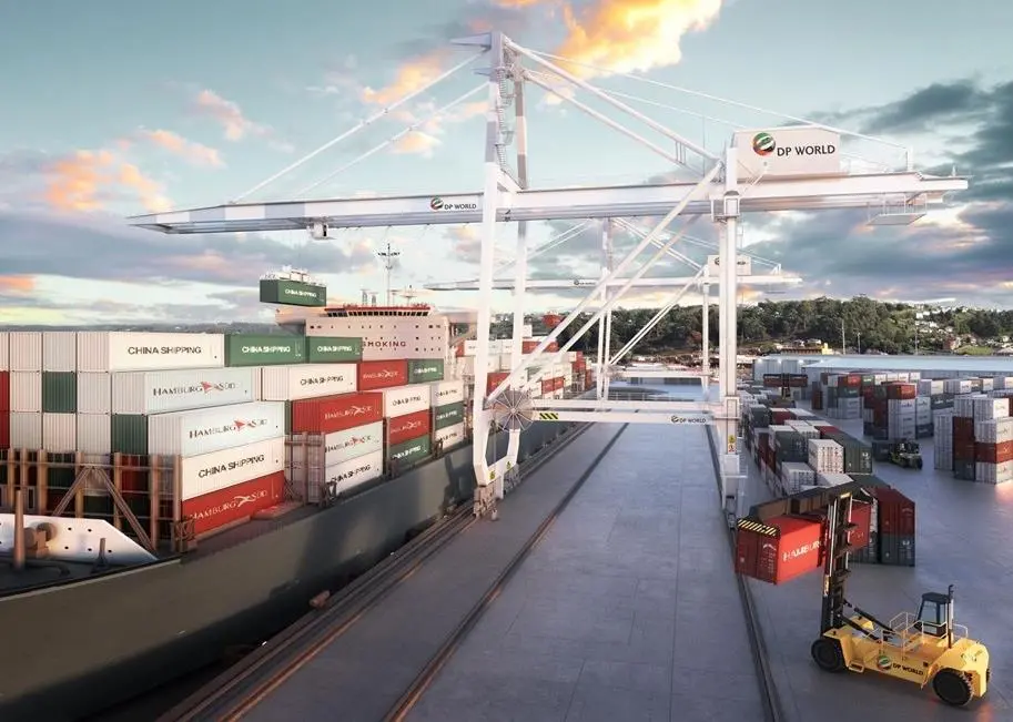An artist's impression of the DP World Burnie international container port Photo: DP World Australia