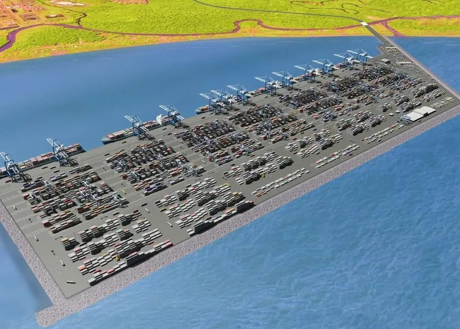 Access issues: But thankfully APM Terminals Moin is still being dredged and is not due to open until February 2018