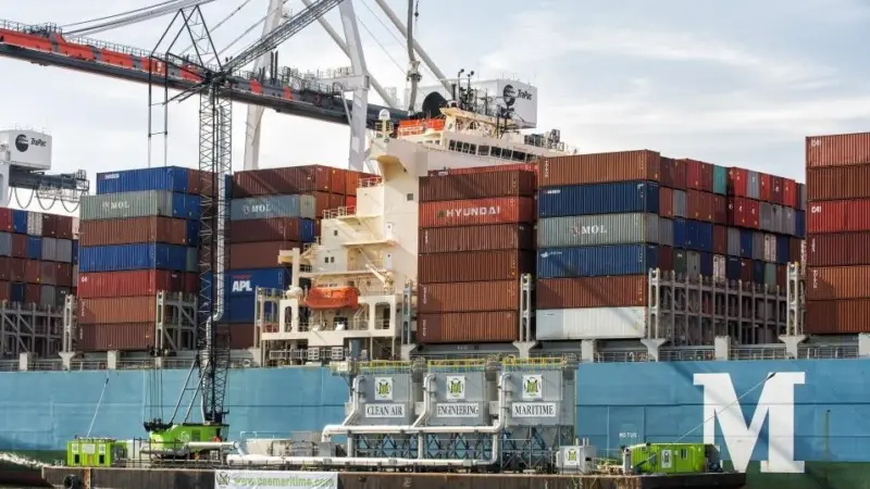 METS-1 is the first technology to be approved by CARB as an alternative to shore side power Photo: Clean Air Engineering-Maritime