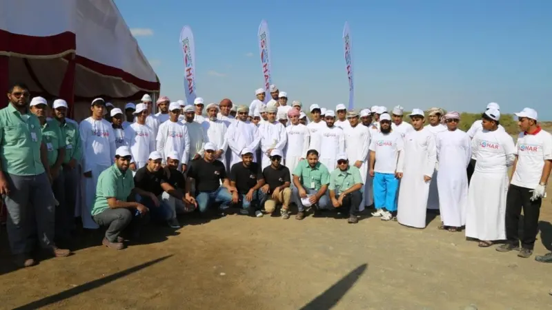 The annual Harmoul beach clean-up is part of SOHAR’s Cleaner Greener community campaign