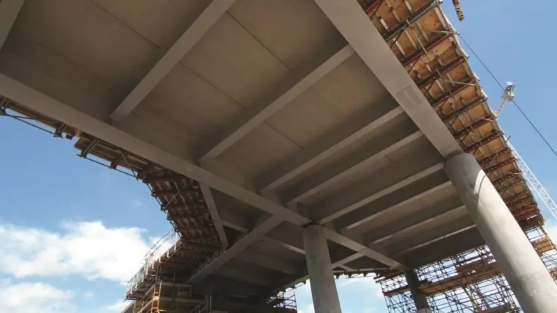 Open air: exposed structures are at risk of accelerated corrosion. Credit: Flexcrete