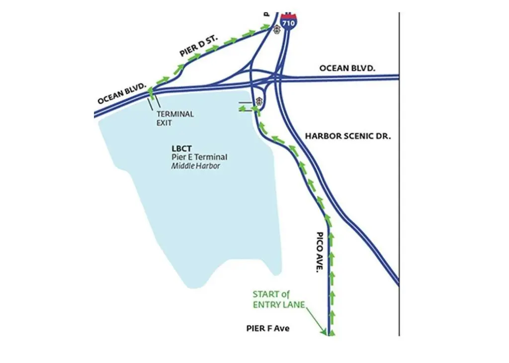 All truck transactions at Pier E will be by appointment only