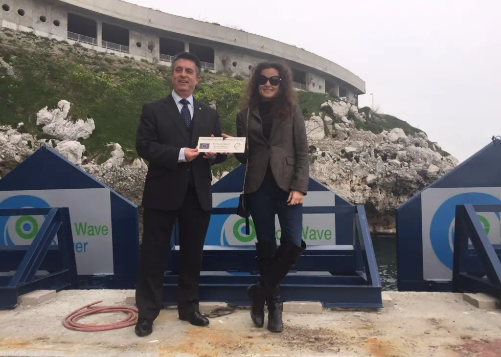 Mr. Charles Collinson, Director of European Programmes for Gibraltar's EU Programmes and Ms. Inna Braverman, Co-Founder of Eco Wave Power