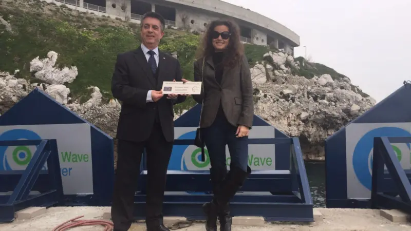 Mr. Charles Collinson, Director of European Programmes for Gibraltar's EU Programmes and Ms. Inna Braverman, Co-Founder of Eco Wave Power