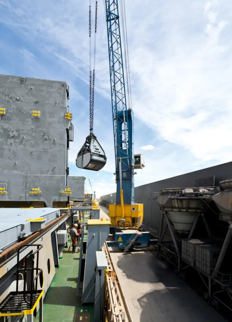 Tight squeeze: mobile harbour cranes are often tailored to a terminal's needs, making them harder to sell on. Credit: Terex Port Solutions
