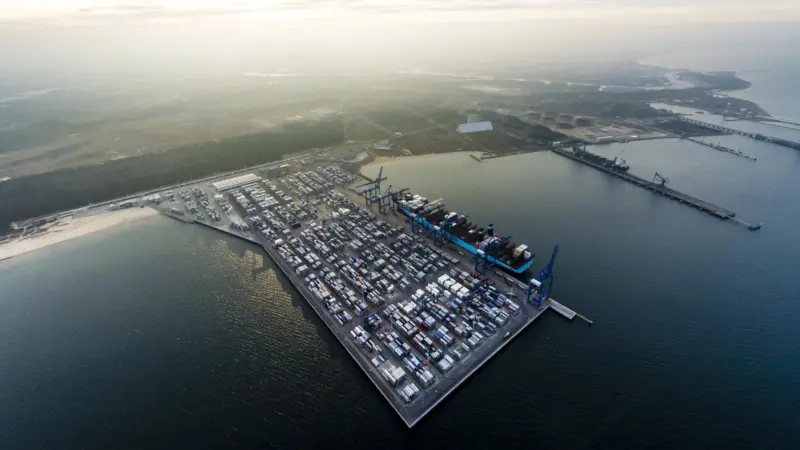 Eagle eye: Gdansk has made no secret of its ambitions to steal container volumes from Hamburg. Credit DCT Gdansk