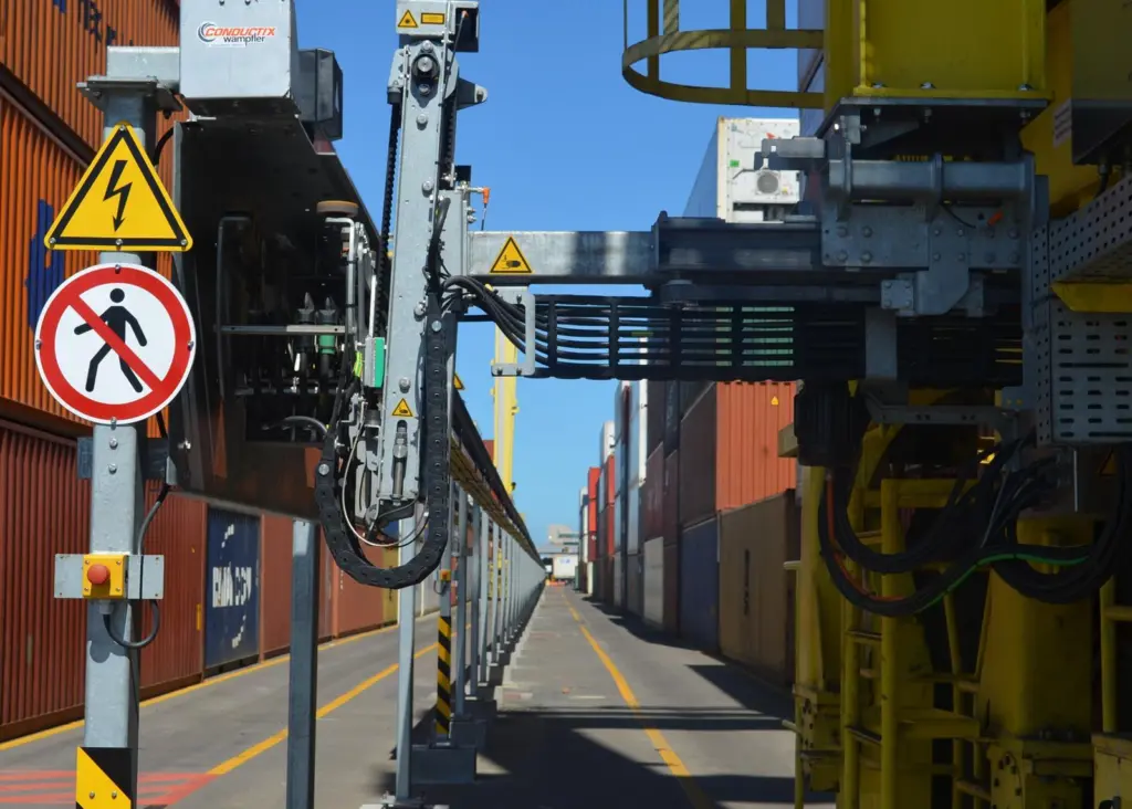The changeover to electric RTGs will result in a 98% reduction in Greenhouse Gas emissions