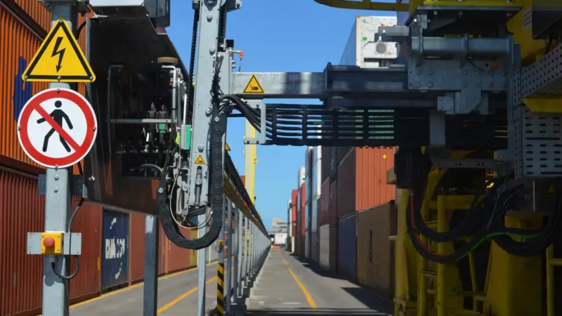 The changeover to electric RTGs will result in a 98% reduction in Greenhouse Gas emissions