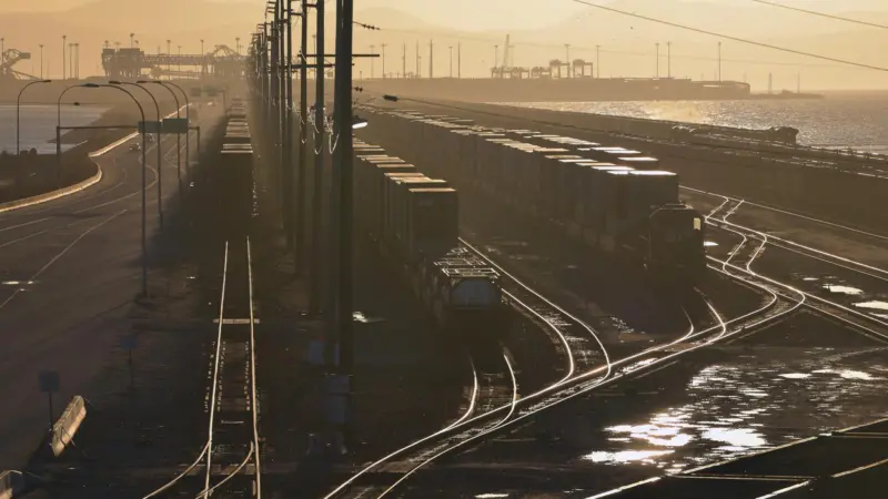 On track: ports could get ahead of the curve through better 'freight mobility'. Credit: Gord McKenna